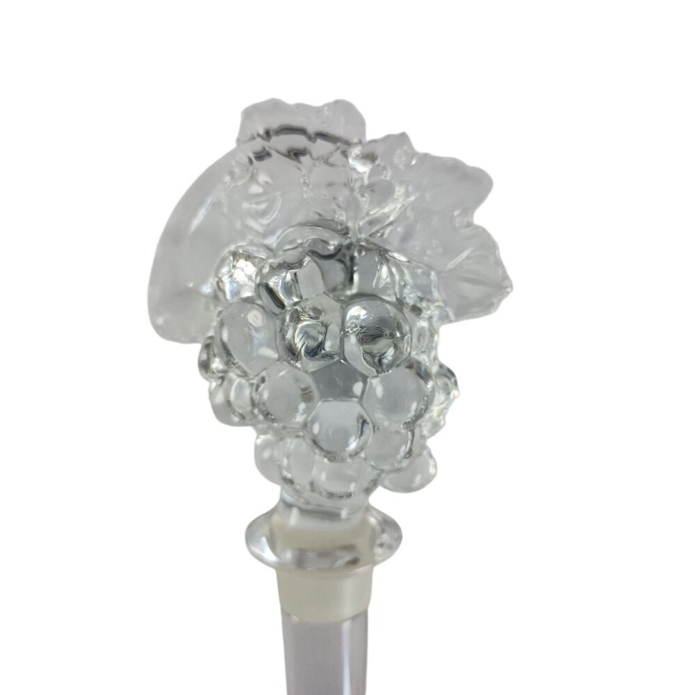 Mikasa Lead Crystal Austrian Fruit Collection Wine Decanter Bottle Stopper - Picture 3 of 6